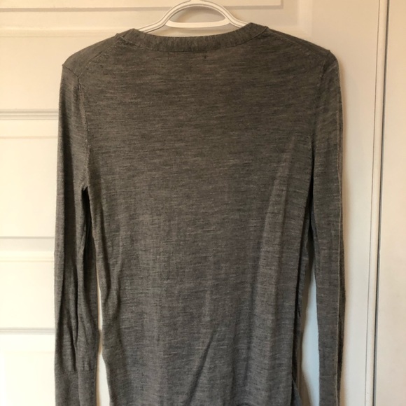 Grey merino wool sweater - Picture 3 of 4